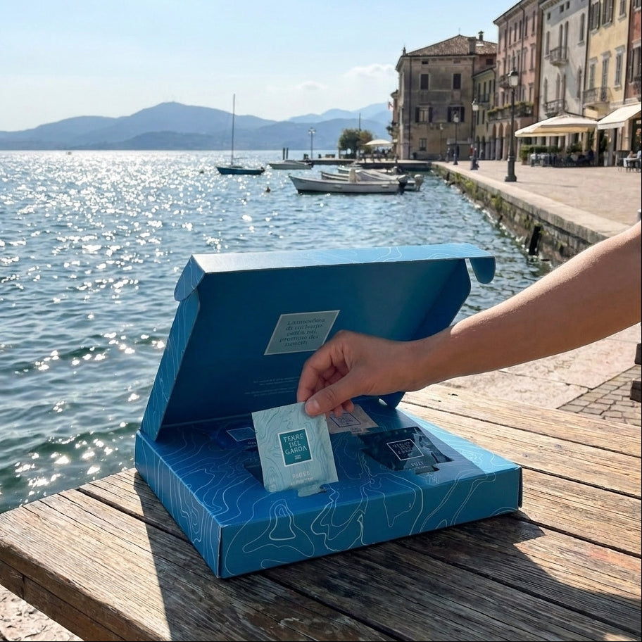 La Discovery Box aperta sul lungolago di Salò